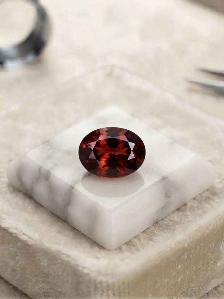 Natural Quality 1 Garnet Gemstones From Brazil, Dimension 6 x4 mm, Weight 0.50 Ct, Shape Oval Cut, GEM-ABC-322